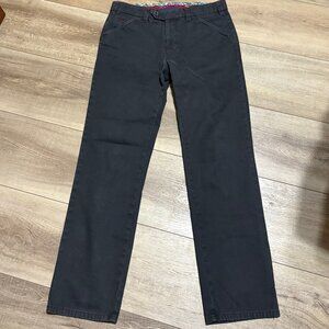 MEYER Chicago Modern Comfort Chino Pants Size 34 Black